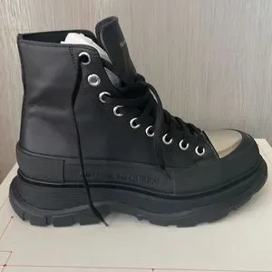 Alexander McQueen boots Men mirrored toe size 41 (8 US) NEW Men Alexander McQueen Tread Slick Sneaker Boot Sz 8 / 41  main image 2